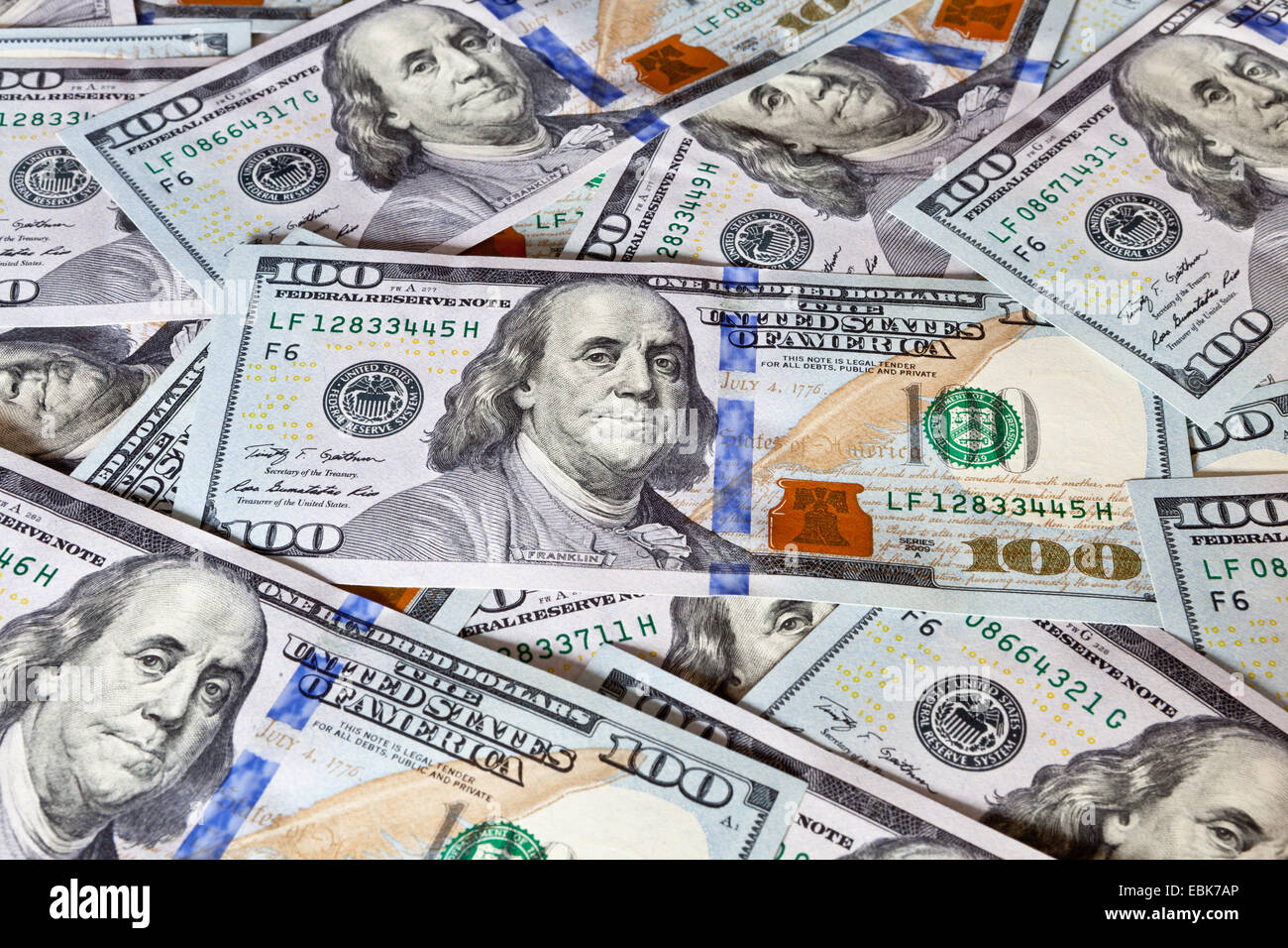 Geld-Hintergrund aus Usa Dollars.  Business-Konzept Stockfoto