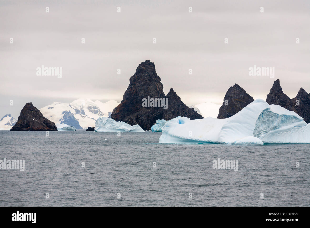 Laurie Island, Teil des South Orkneys, an der Washington-Straße in South Polar Ocean, Antarktis, Süd-Orkney-Inseln, Washington Strait, Laurie Insel Stockfoto