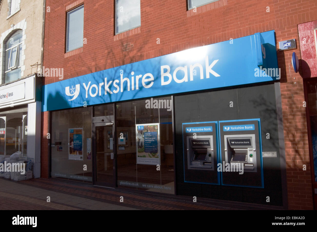 Yorkshire Bank Hautpstraße Zweig Zweige Highstreet High Street Division Clydesdale Bank Tochtergesellschaft der nationalen Australien Verbot Stockfoto