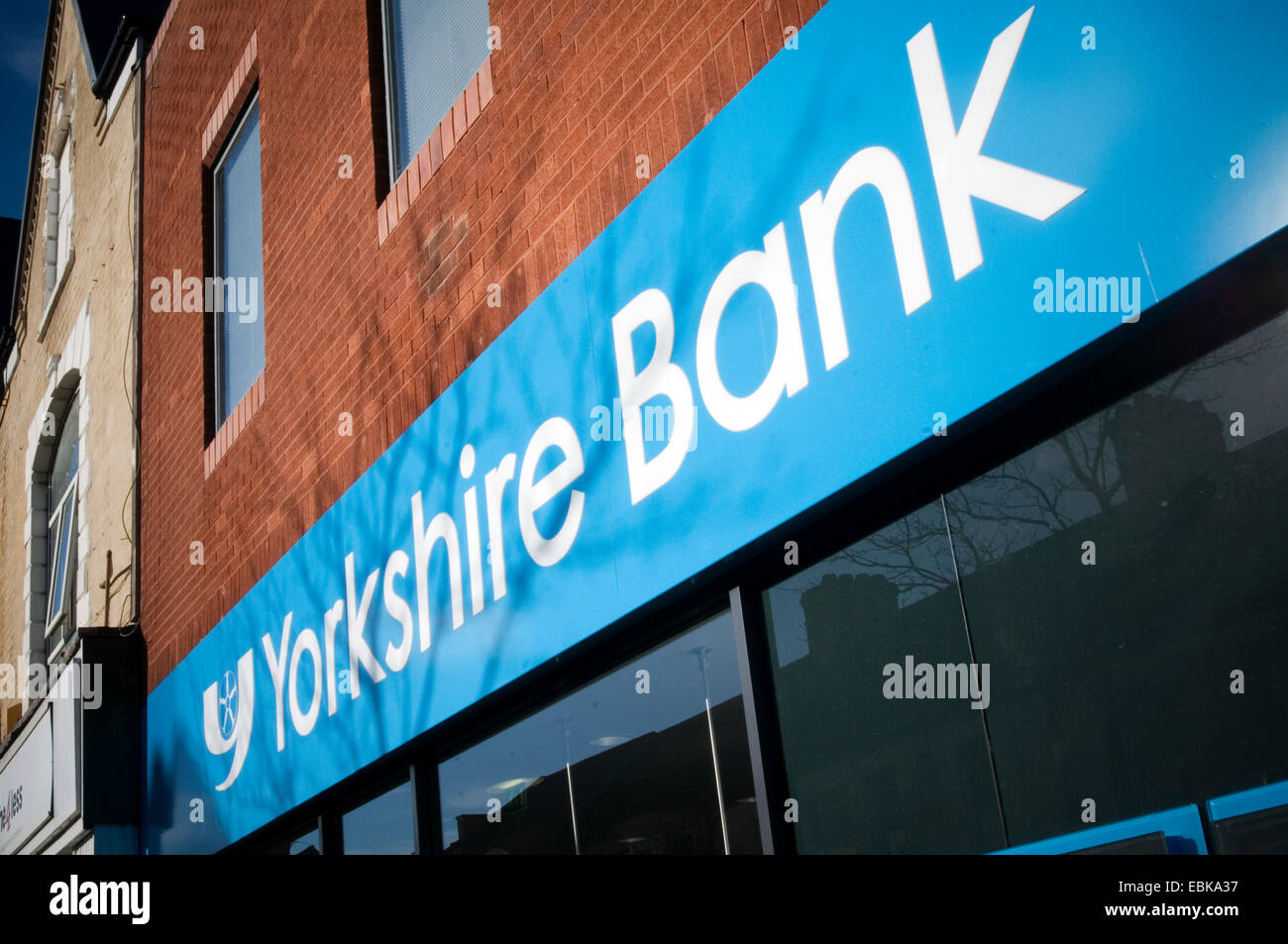 Yorkshire Bank Hautpstraße Zweig Zweige Highstreet High Street Division Clydesdale Bank Tochtergesellschaft der nationalen Australien Verbot Stockfoto