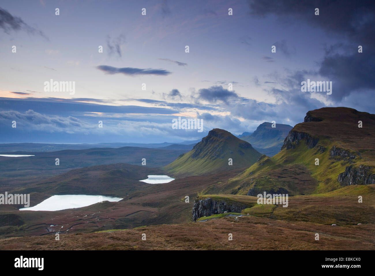 Trotternish Ridge, Großbritannien, Schottland, Isle Of Skye, Quiraing ...