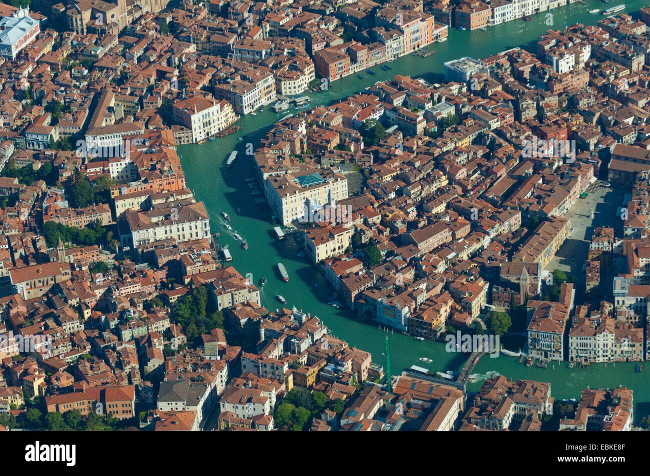 Luftaufnahme des Canal Grande, Venedig, Italien, Europa Stockfoto
