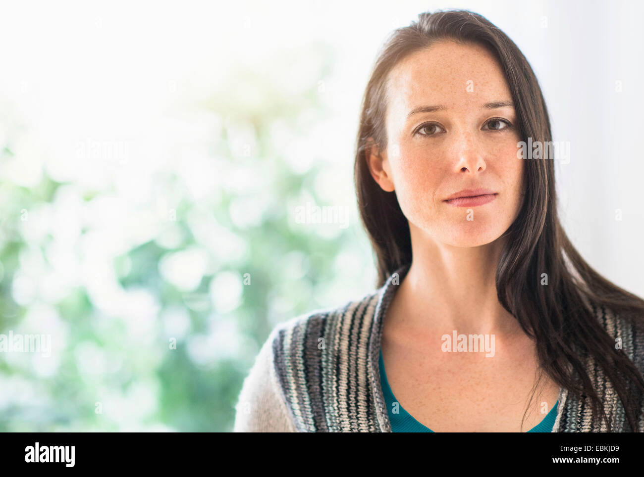 Porträt von Brünette Stockfoto