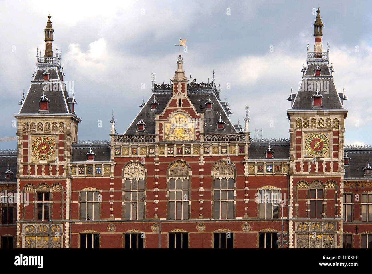 Amsterdam Hauptbahnhof, Amsterdam, Niederlande, Europa Stockfoto