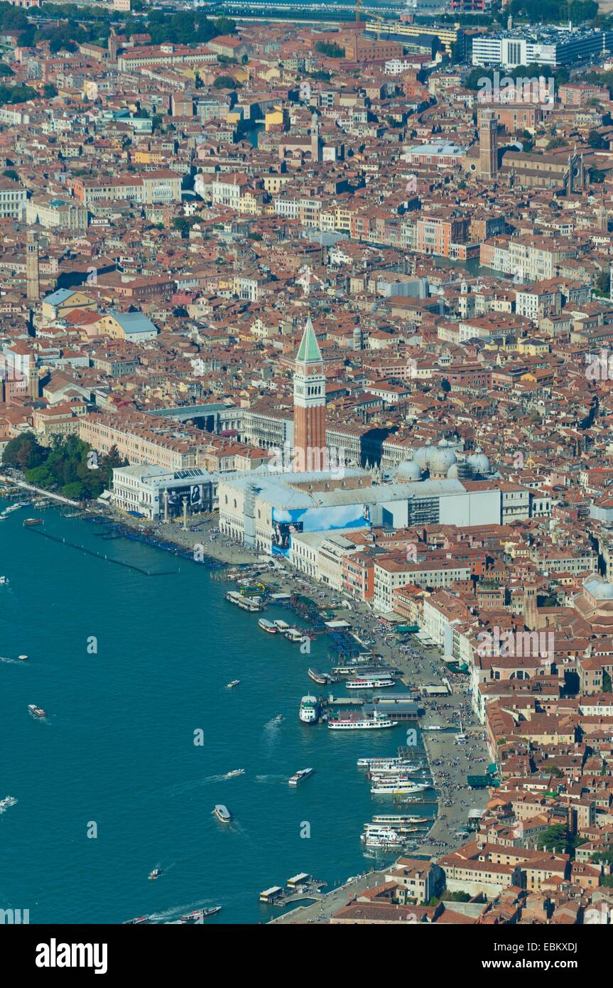 Luftaufnahme des Piazza San Marco, Venedig, Italien, Europa Stockfoto