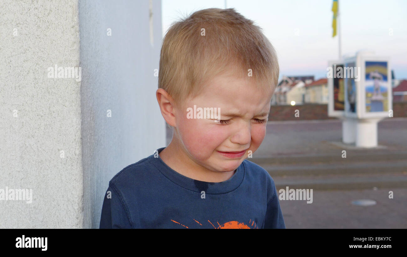 weinende junge, Deutschland Stockfoto