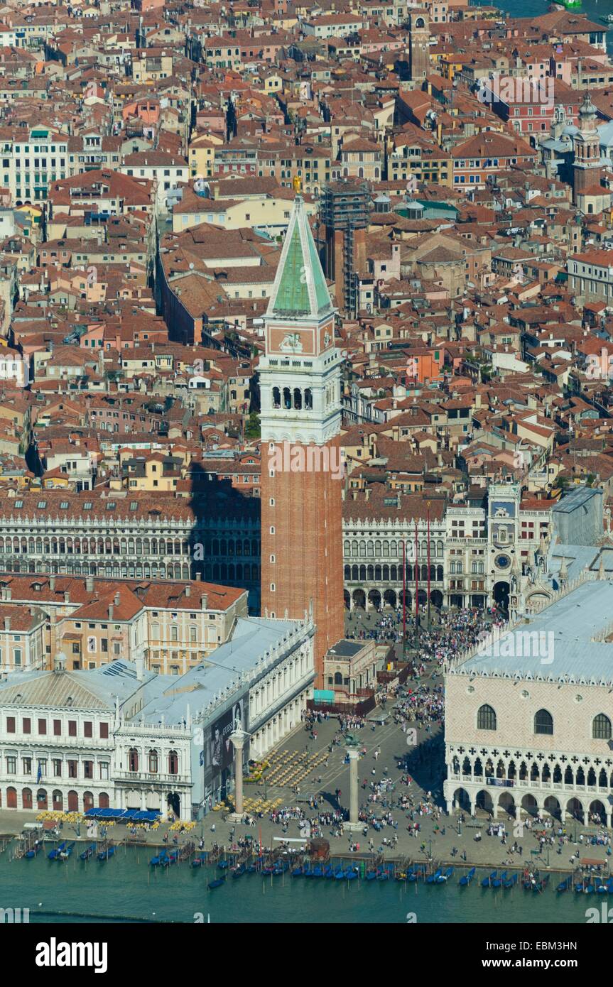 Luftaufnahme des Piazza San Marco, Venedig, Italien, Europa Stockfoto