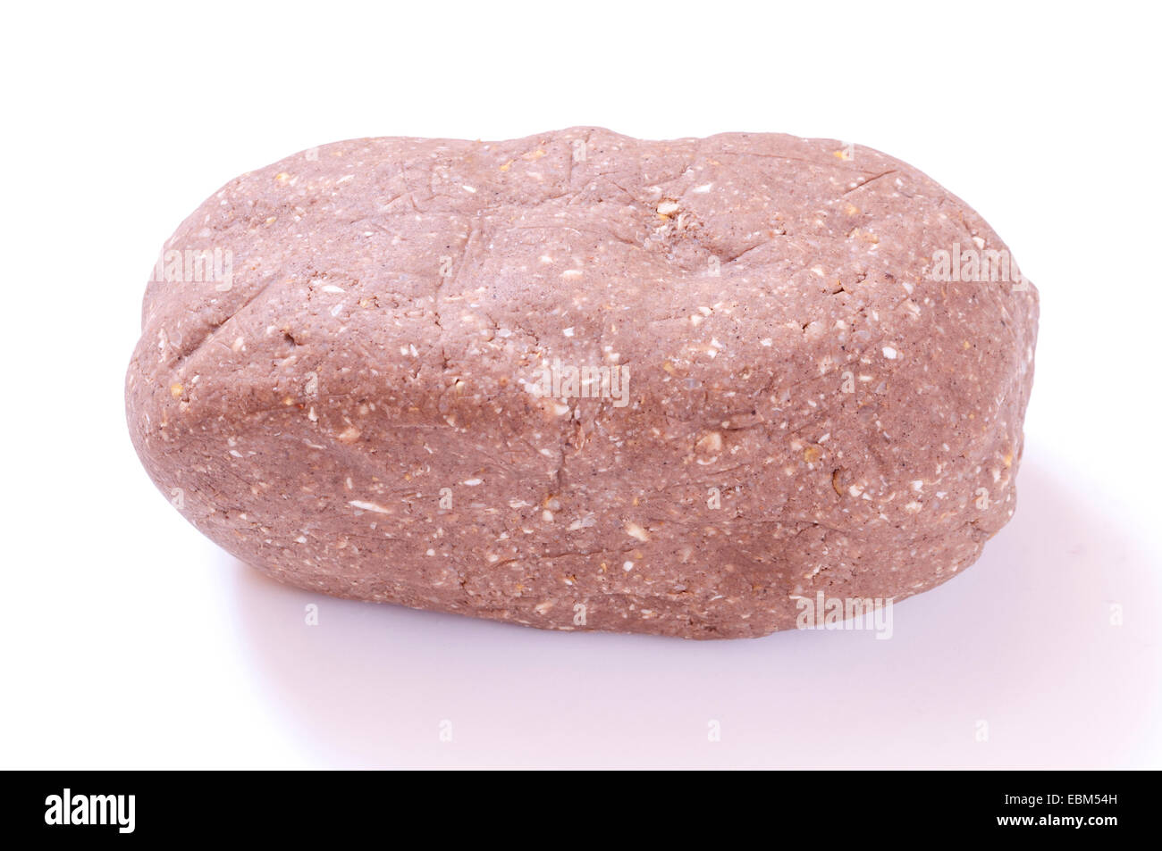 Ein Kilogramm Ziegel von frisch gemacht mexikanischen Pozol bestehend aus Boden Mais und Kakao Stockfoto