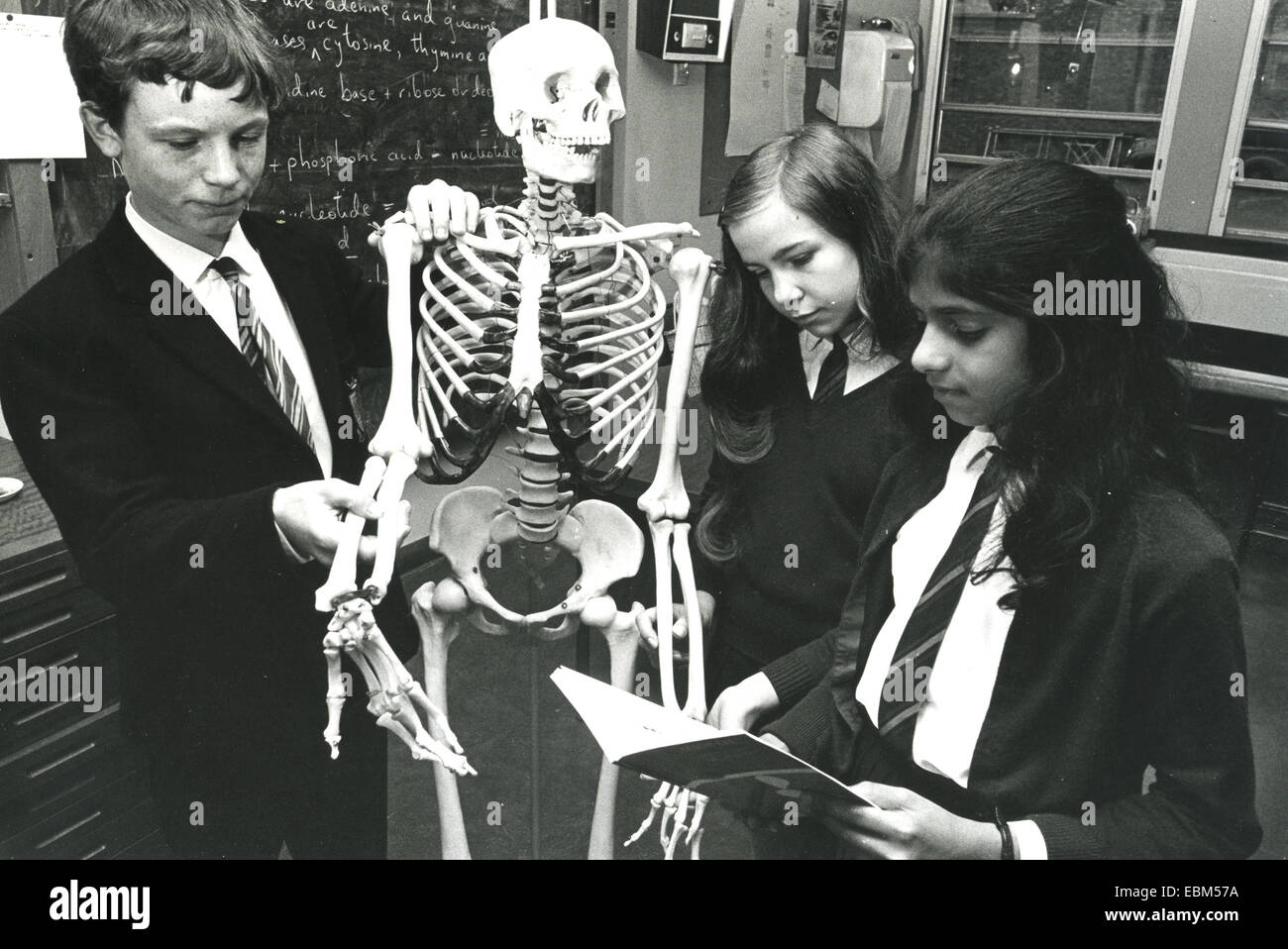 Englisch-GESAMTSCHULE im Jahr 1970. Foto Tony Gale Stockfoto
