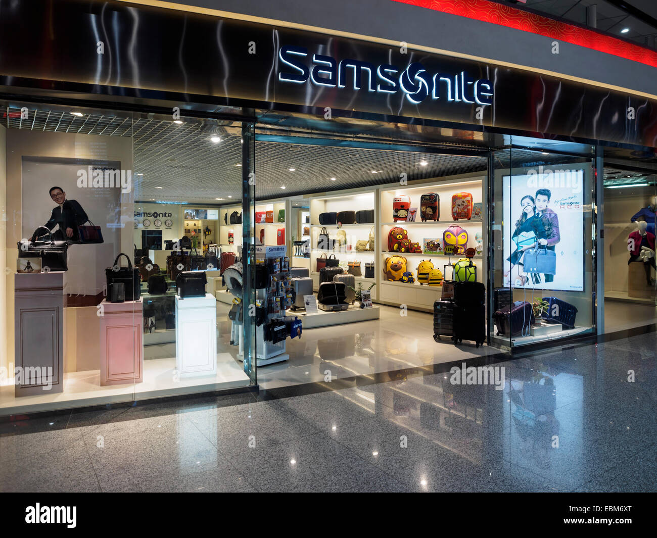 Samsonite Shop Stockfoto