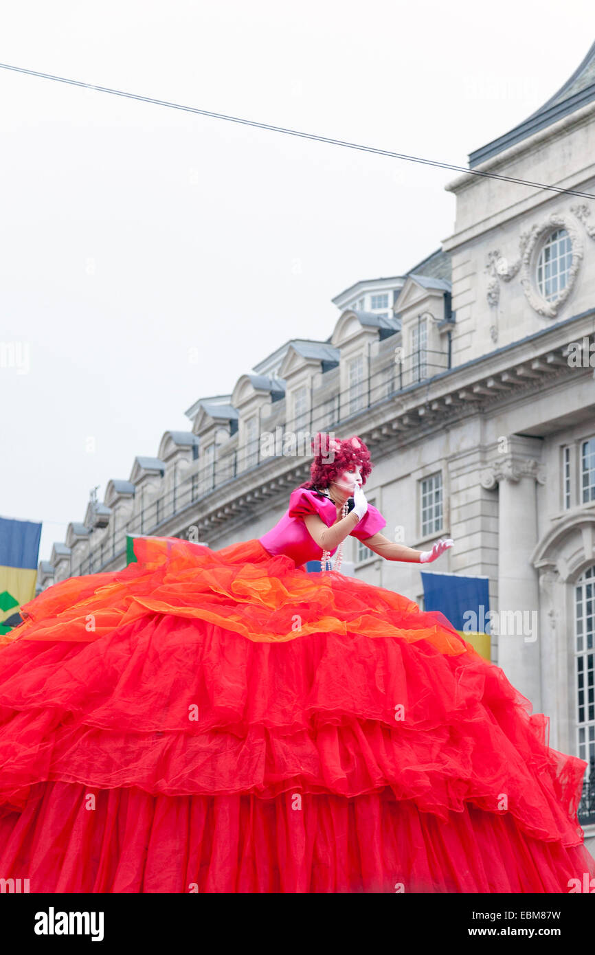 Performer im Regent Street Festival, 2. September 2012 Stockfoto