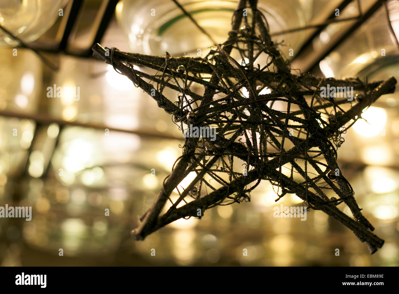 Weihnachten stern dekoration Stockfoto