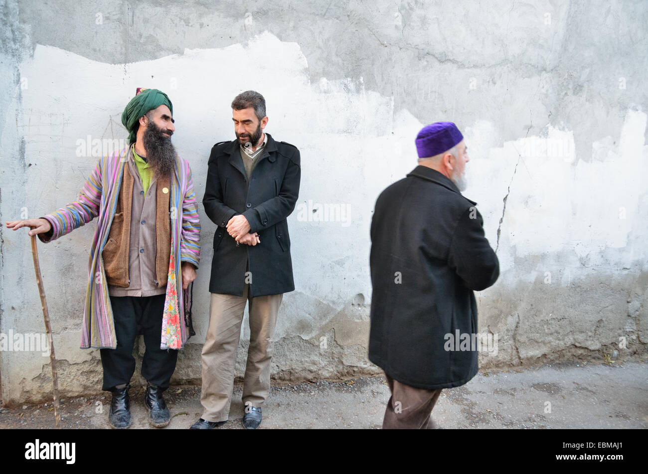 Porträt von Sufi Leben in der Residenz von Shaikh Nazim Al-Haqqani, Führer der Naqshbandi-Haqqani Sufi-Ordens, Lefke, Nord-Zypern Stockfoto