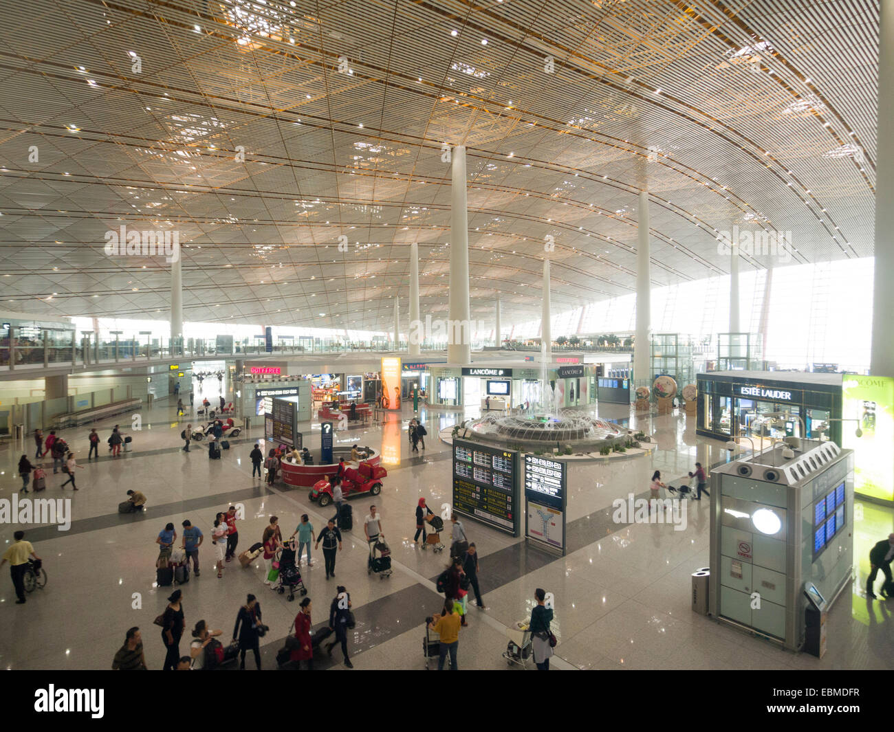 Beijing Capital International Airport terminal 3 Interieur, Peking, China Stockfoto