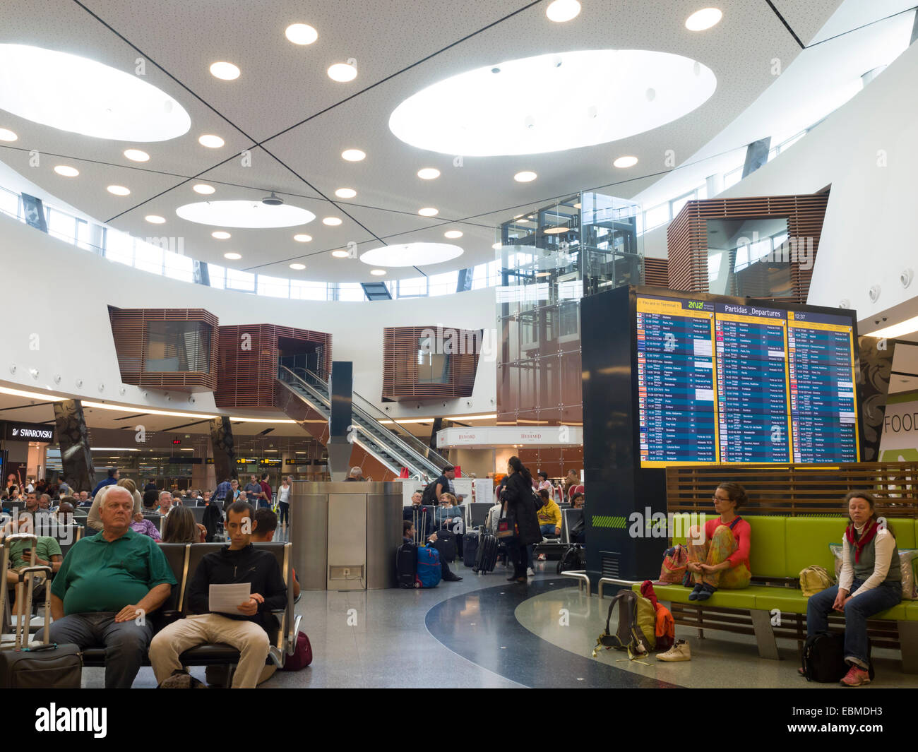 Portela Flughafen Interieur in Lissabon, Portugal, Europa Stockfoto