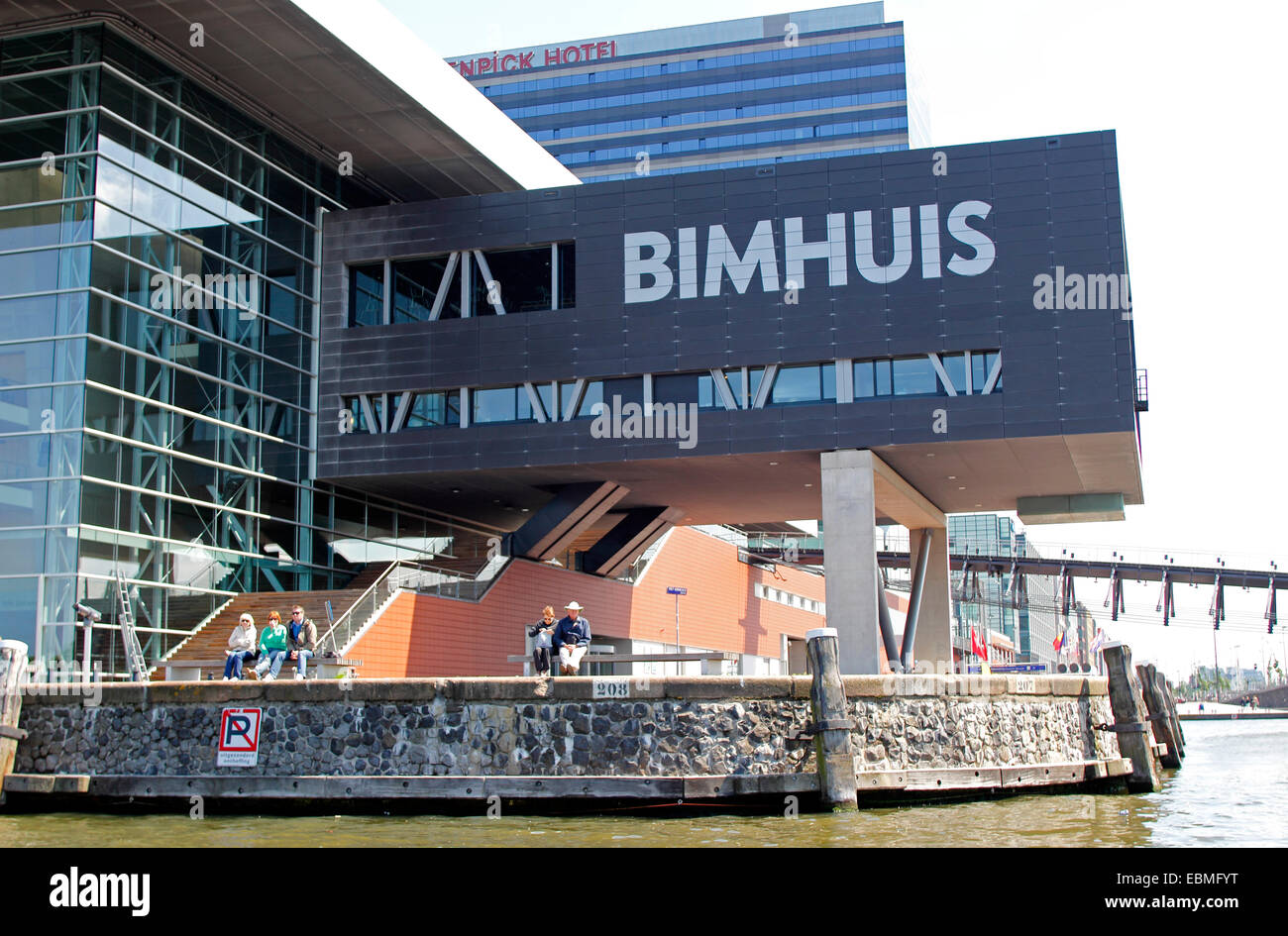 Bimhuis Concert Hall in den Hafen, Amsterdam, Nordholland, Niederlande Stockfoto
