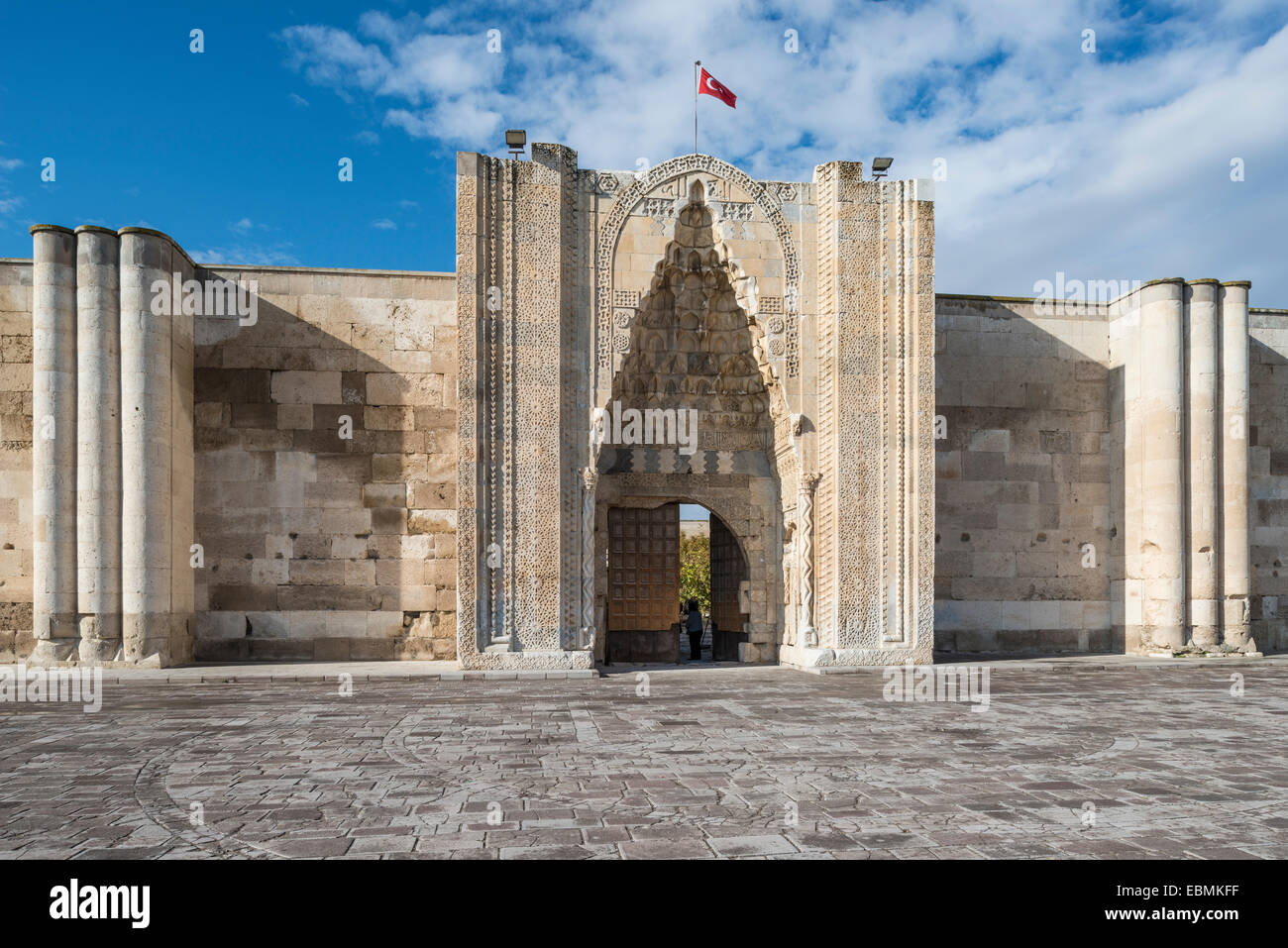 Karawanserei Sultanhani an der alten Seidenstraße, heute ein Museum, Ägypten, Aksaray, Sultanhani, Sultanhanı Kervansaray Stockfoto