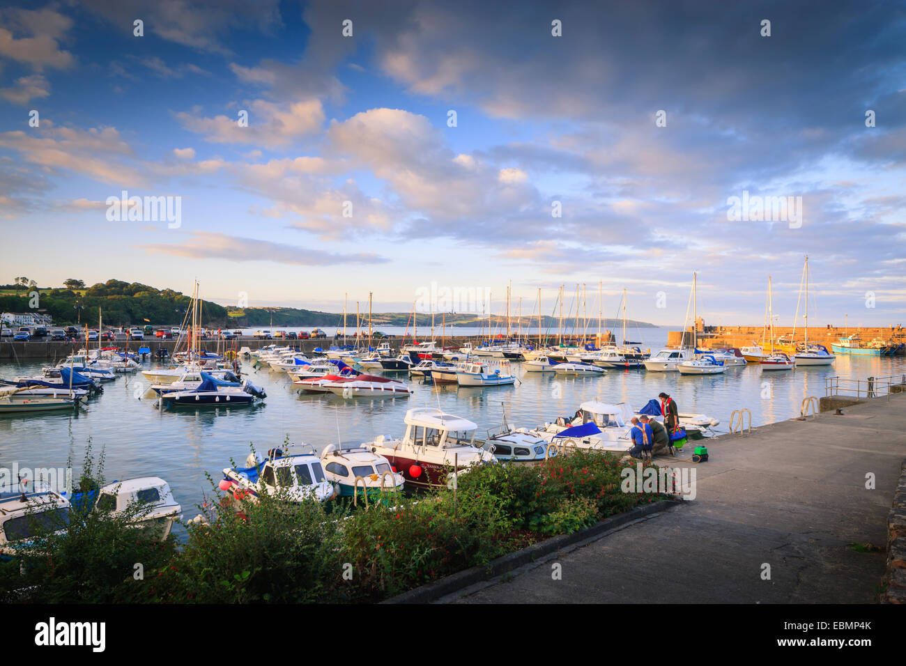 Saundersfoot Hafen Pembrokeshire Wales Stockfoto