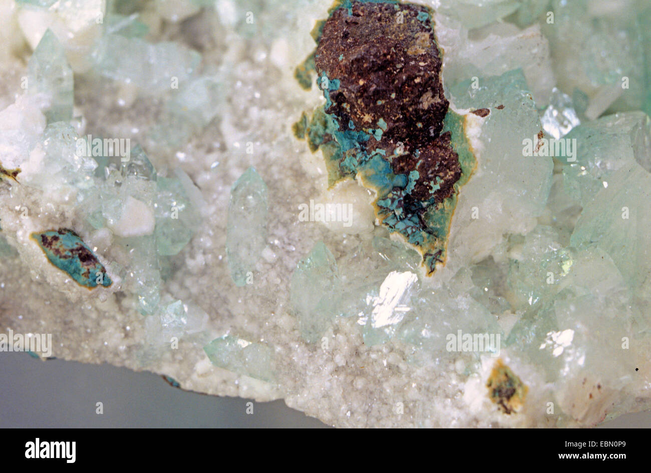 Apophyllite, Indien Stockfoto