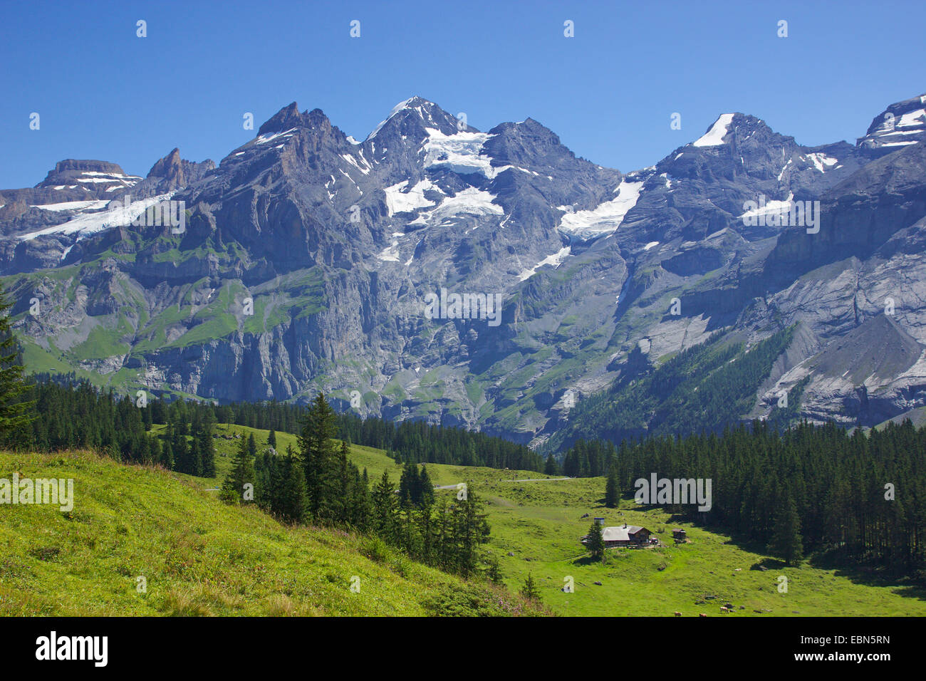 Moderner aus dem Westen, Schweiz, Berner Oberland Stockfoto