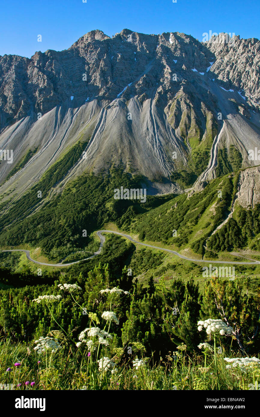 Lechtaler Alpen, Österreich, Tirol, Hahntennjoch Stockfoto