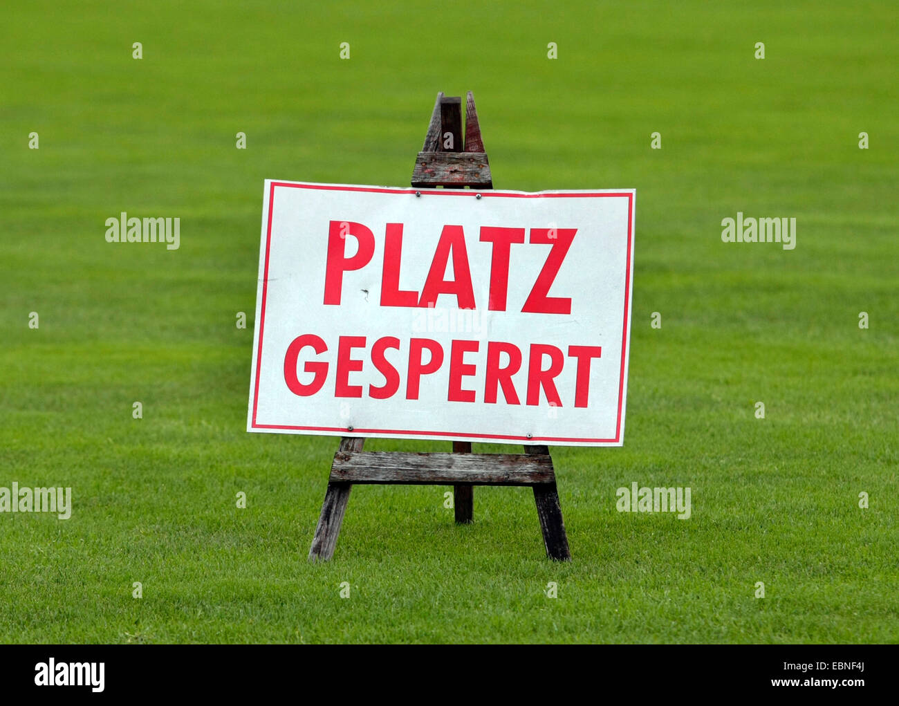 geschlossene Fußball Platz, Österreich Stockfoto