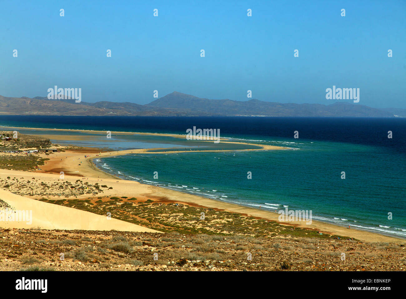 Sotavento Strand, Kanarischen Inseln, Fuerteventura Stockfoto