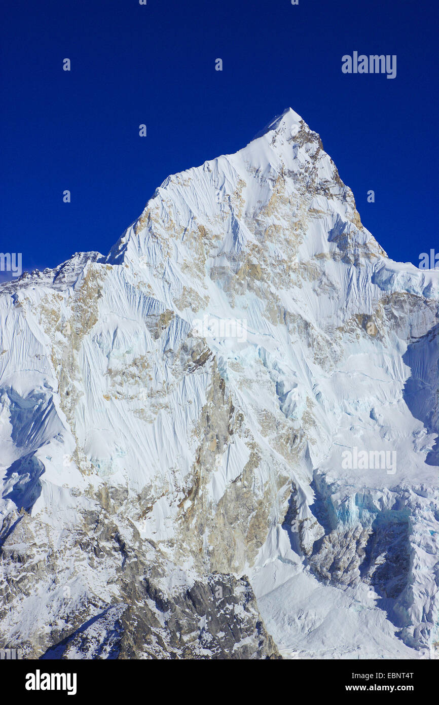 Nuptse. Aussicht vom Kala Patthar, Nepal, Himalaya, Khumbu Himal Stockfoto