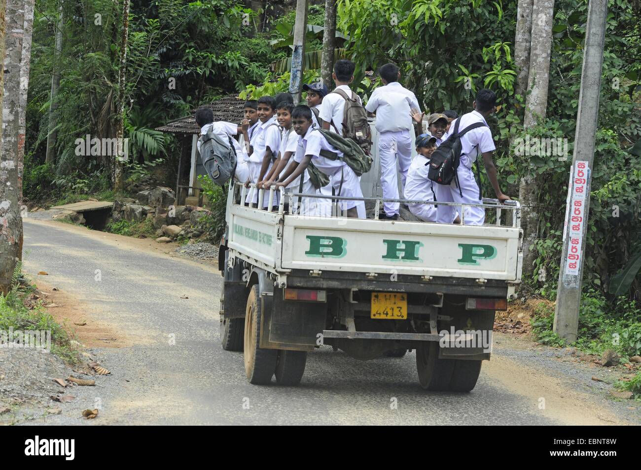 Schulbus in Sri Lanka, Sri Lanka Stockfoto