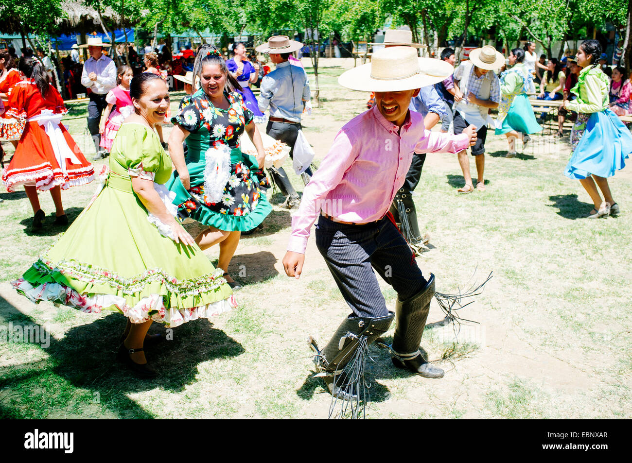 Chilenische Folk Dance ensemble Stockfoto