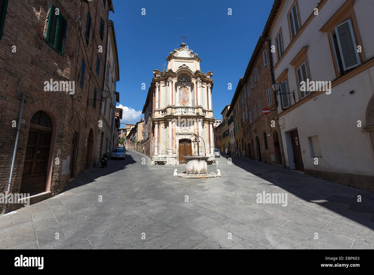 Cappella della Madonna del Rosario zwischen Via San Marco und via della Diana Stockfoto