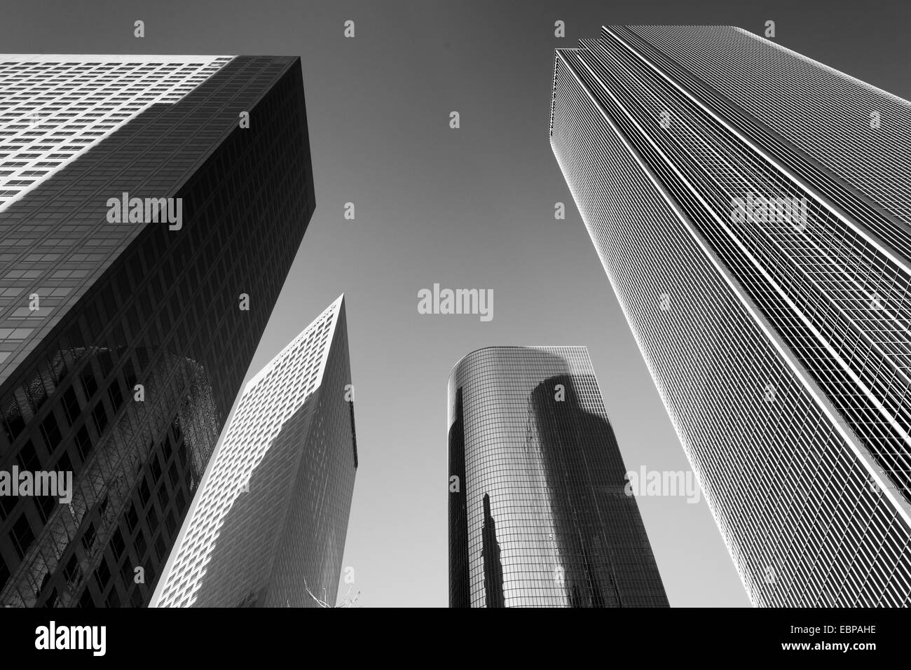 Moderne Skyline in der Innenstadt, Los Angeles, Kalifornien, USA Stockfoto