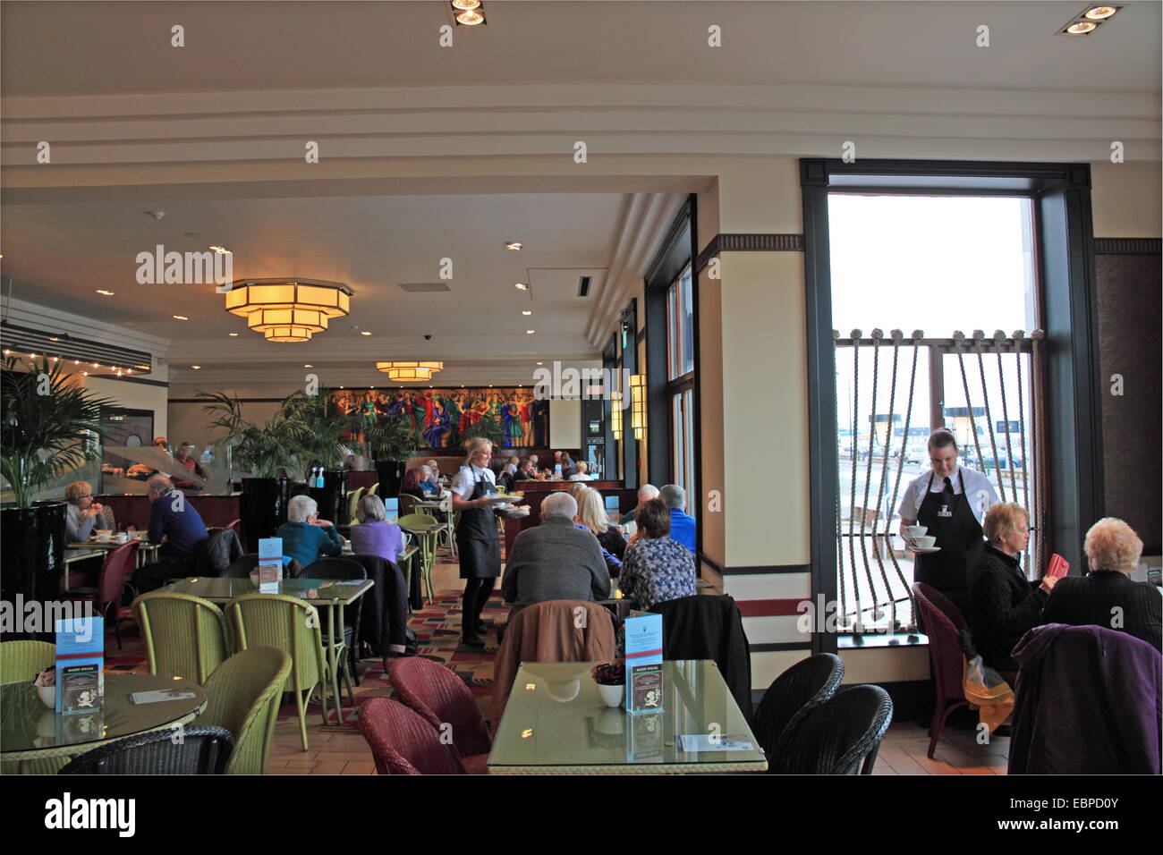 Nardini Cafe und Ice Cream Parlour, Greenock Road, Largs, North Ayrshire, Schottland, Großbritannien, Vereinigtes Königreich, UK, Europa Stockfoto