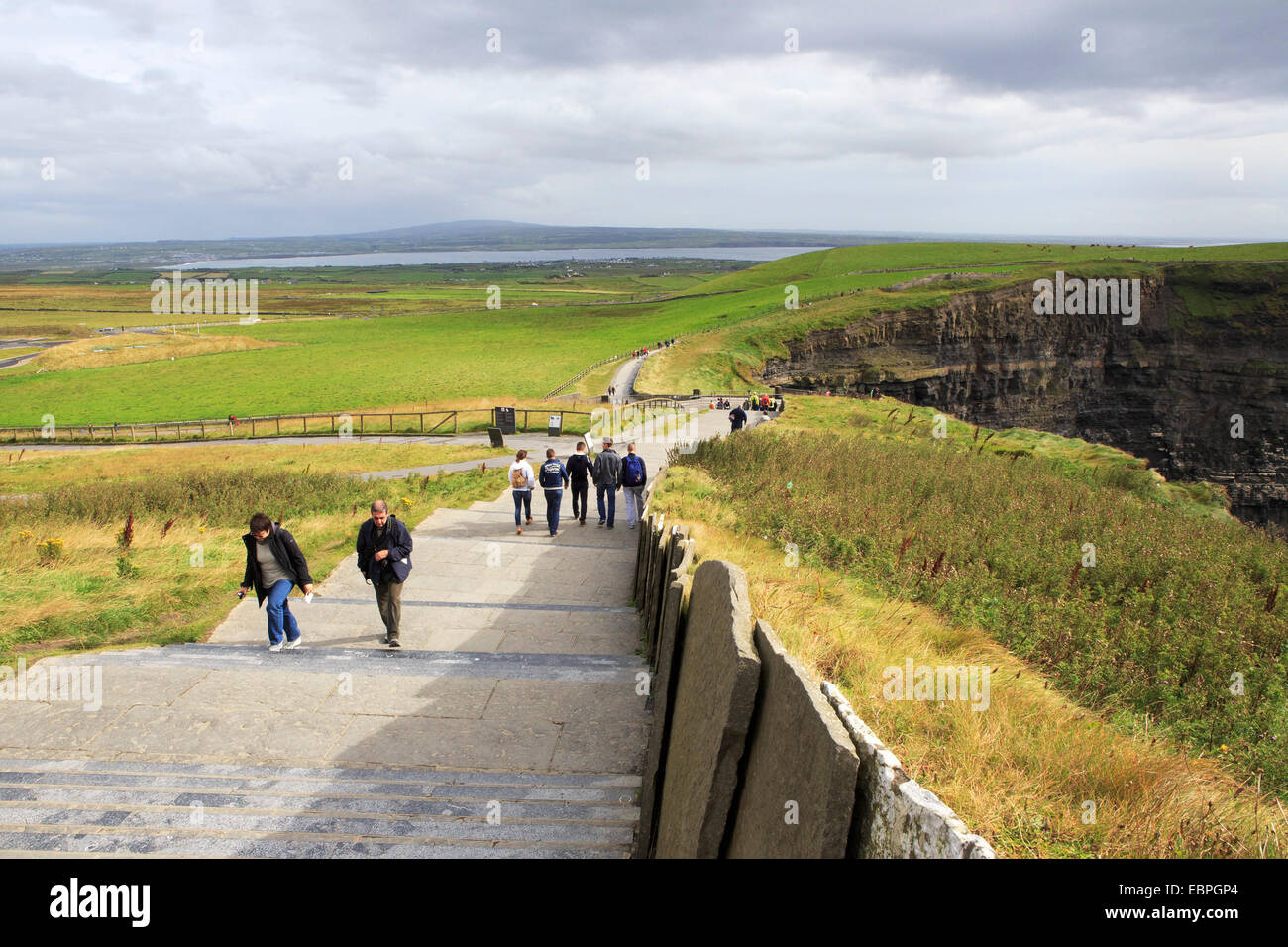 Wanderweg zur Aussichtsplattform. Stockfoto