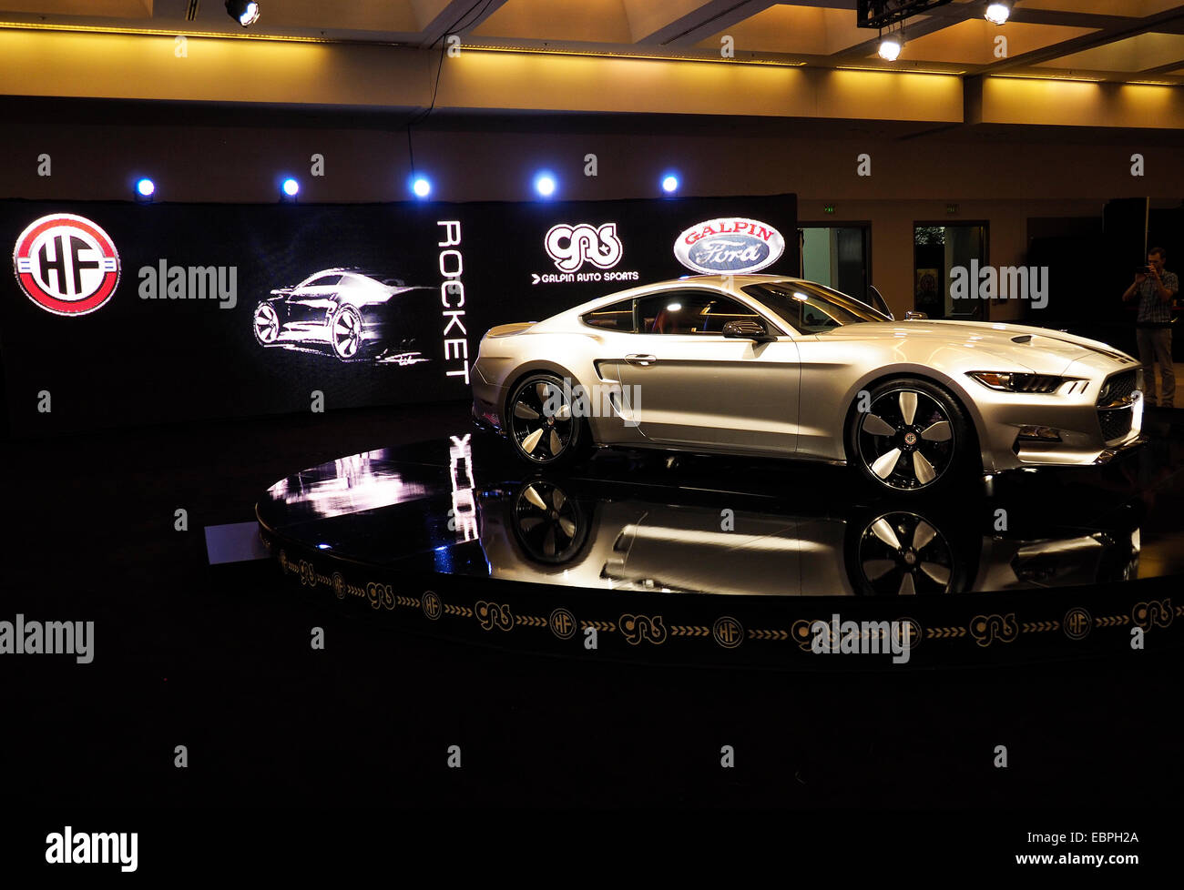 Galpin Auto Sports Henrik Fisker entwickelt 2015 Rakete Mustang Stockfoto