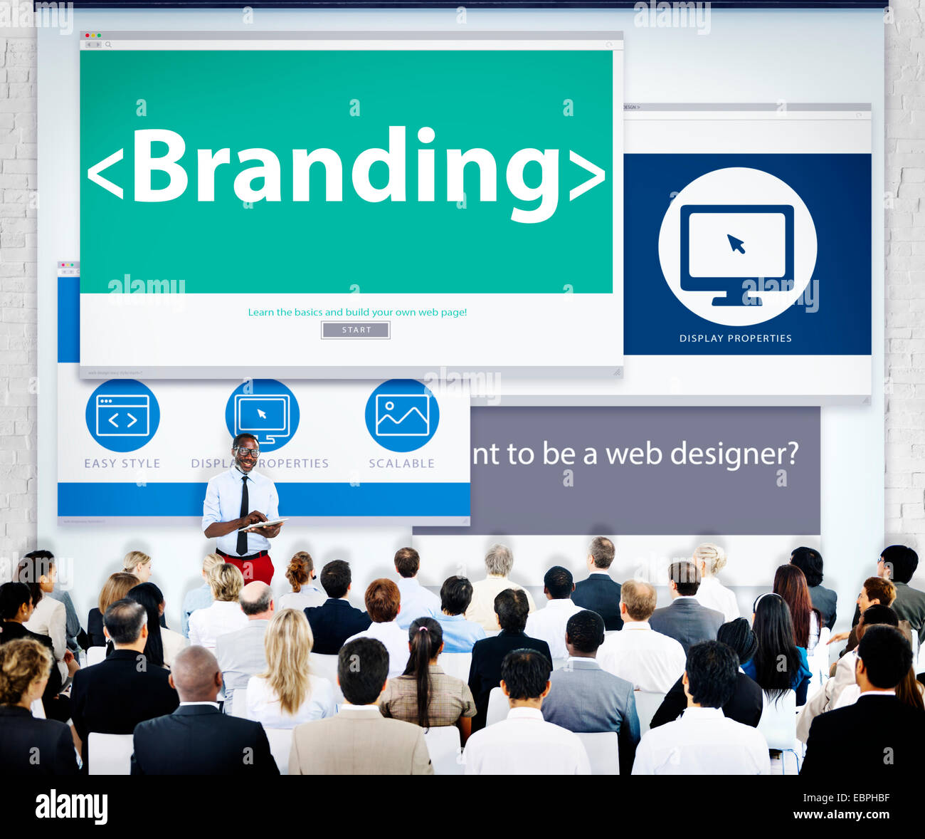 Geschäft Leute Branding Präsentationskonzept Stockfoto