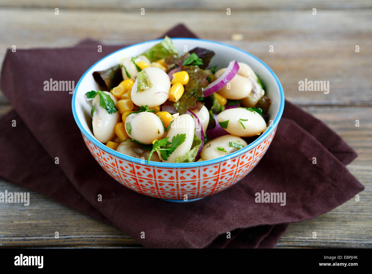 Licht-Salat mit Gemüse, gesunde Ernährung Stockfoto