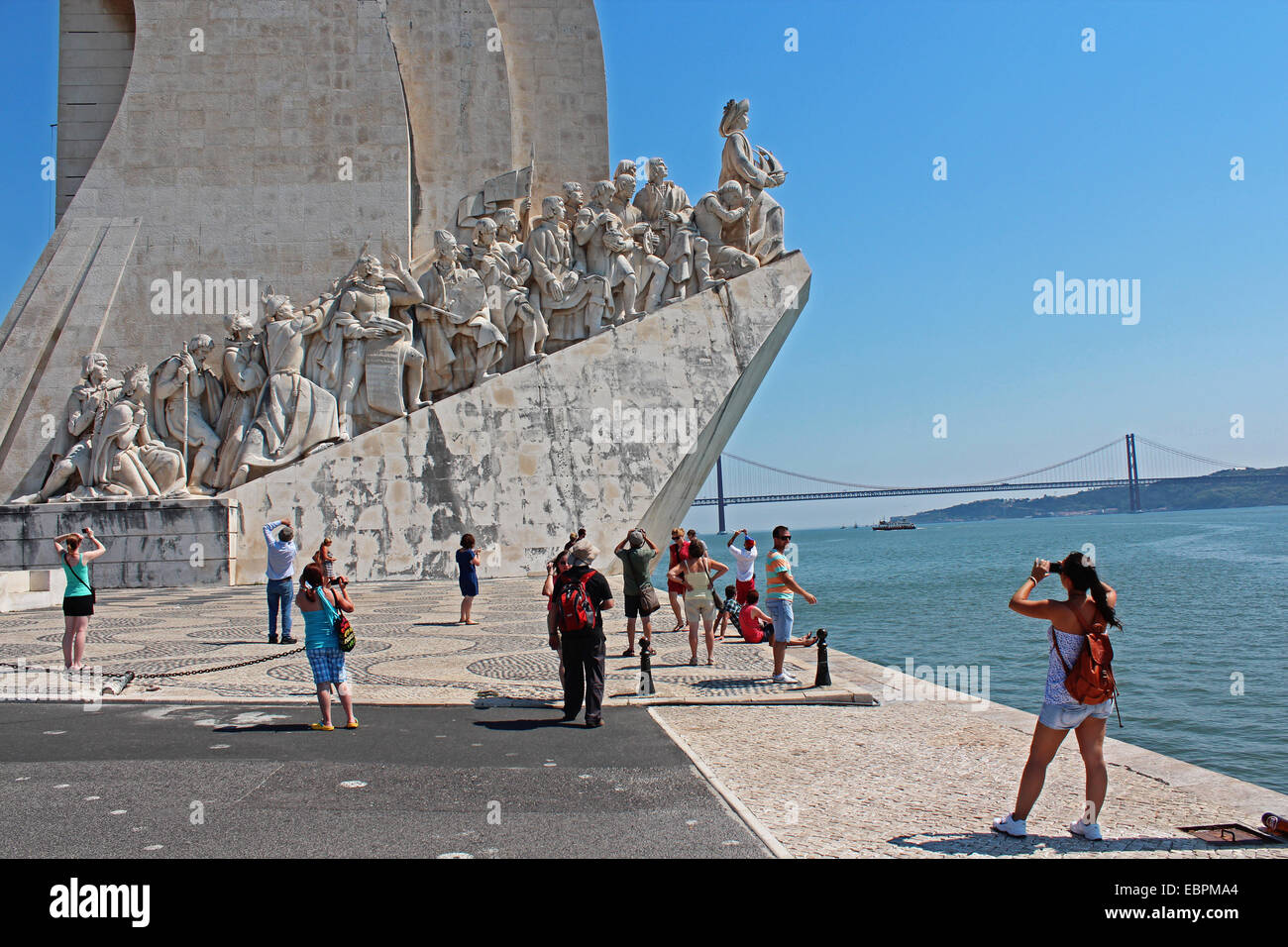 Entdecker Denkmal, Lissabon, Portugal Stockfoto