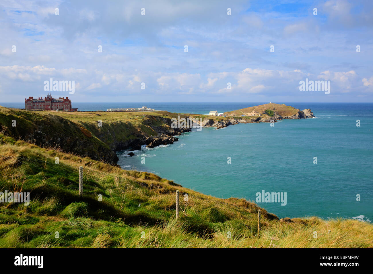 Küste von Newquay Cornwall England UK Stockfoto