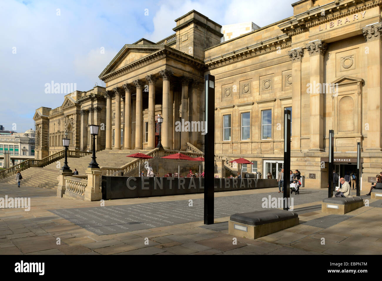 Weltmuseum und Zentralbibliothek, Liverpool, Merseyside, England, Vereinigtes Königreich, Europa Stockfoto