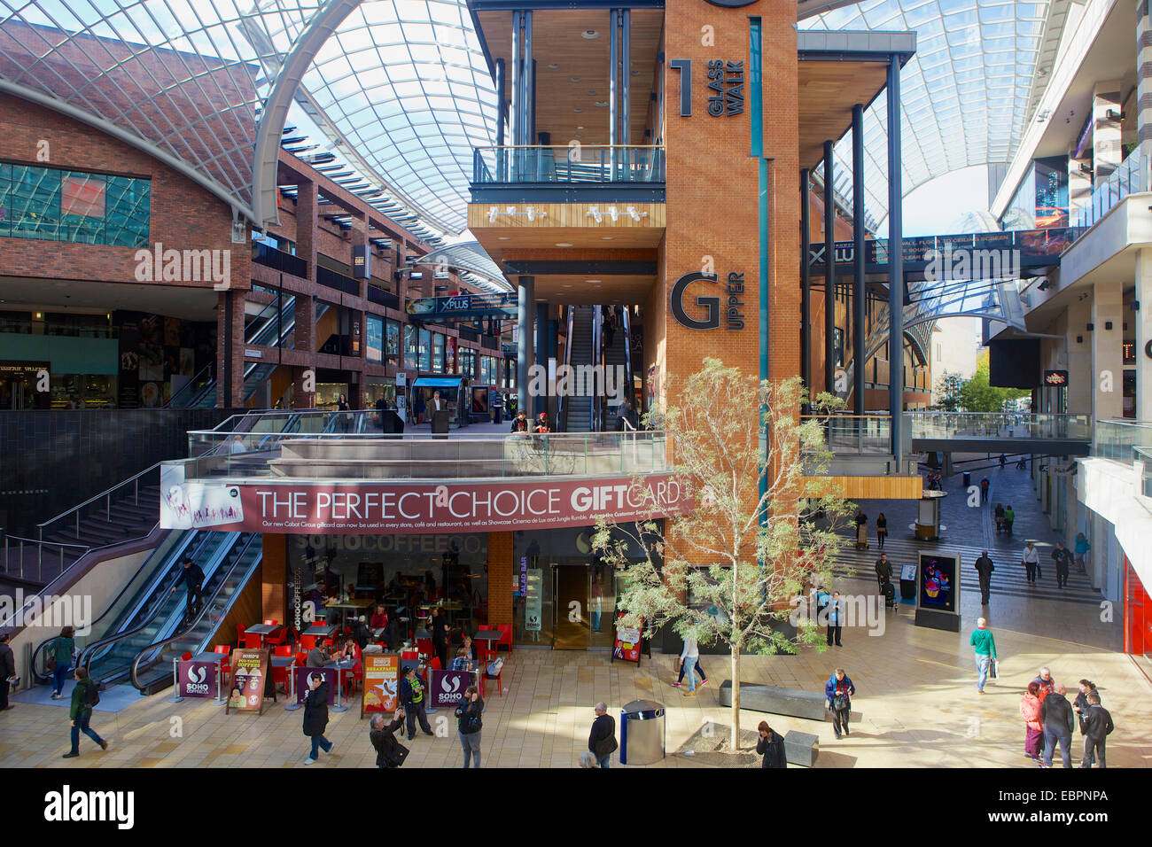 Cabot Circus Shopping Centre in Bristol, England, Vereinigtes Königreich, Europa Stockfoto