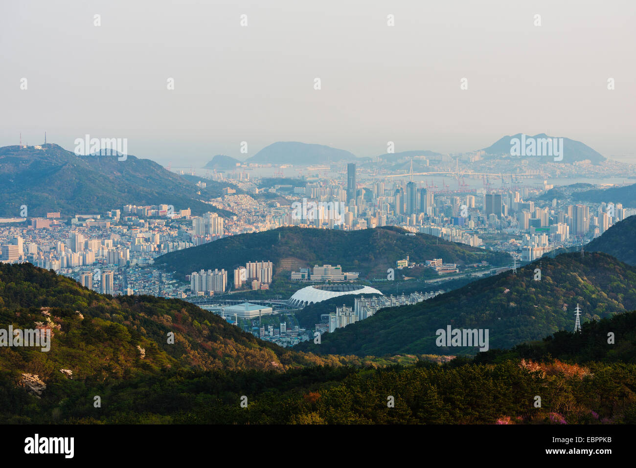 City Skyline, Busan, Südkorea, Asien Stockfoto