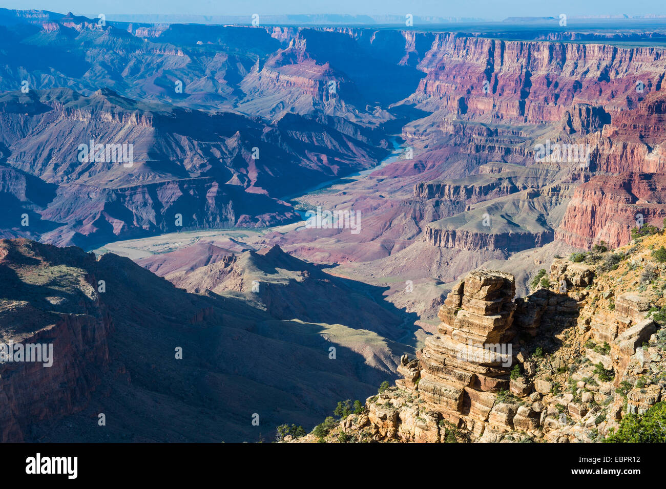 Wüste-Aussichtspunkt über den Grand Canyon, UNESCO World Heritage Site, Arizona, Vereinigte Staaten von Amerika, Nordamerika Stockfoto