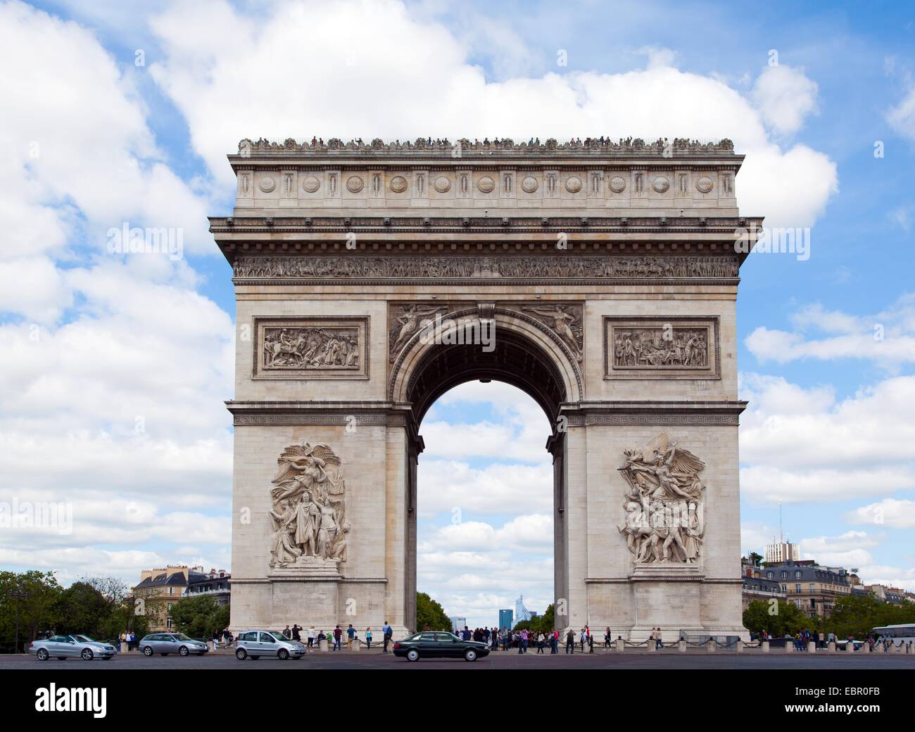 ActiveMuseum 0000004.jpg / Arch of Triumph (Arc de Triomphe) - Paris - Frankreich Philippe Sauvan-Magnet / aktive Museum 06.02.2013 - Christian Sauvan-Magnet / aktive Museum Stockfoto