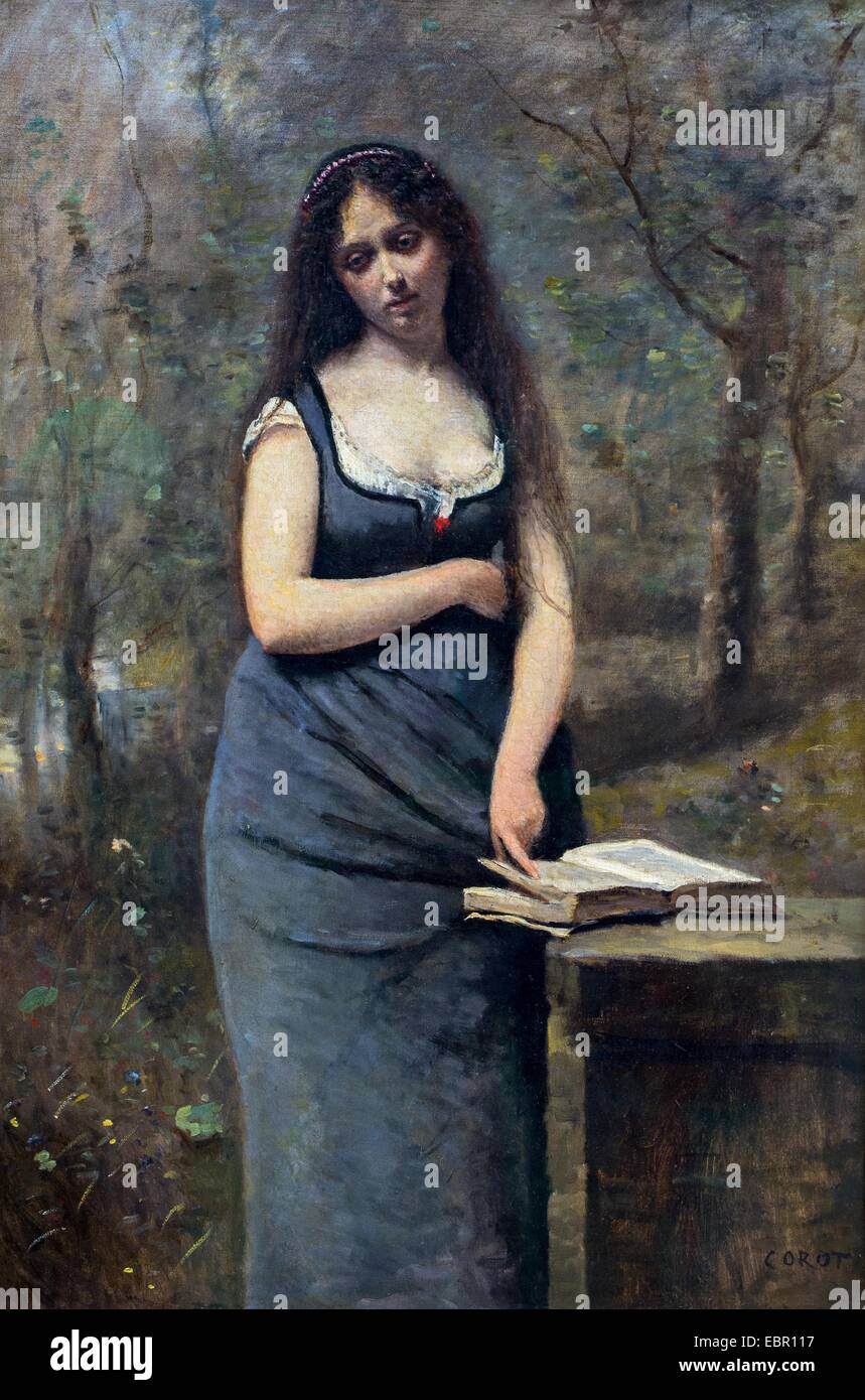 ActiveMuseum 0001642.jpg / Valleda, 1870 - Camille Corot 25.09.2013 - / 19. Jahrhundert Sammlung / aktive Museum Stockfoto