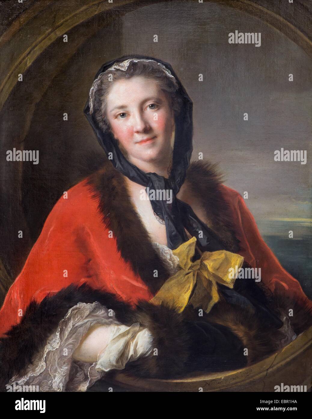 ActiveMuseum 0001876.jpg / The Countess Tessin, 1741 - Jean-Marc Nattier Öl auf Leinwand 25.09.2013 - / 18. Jahrhundert Sammlung / aktive Museum Stockfoto