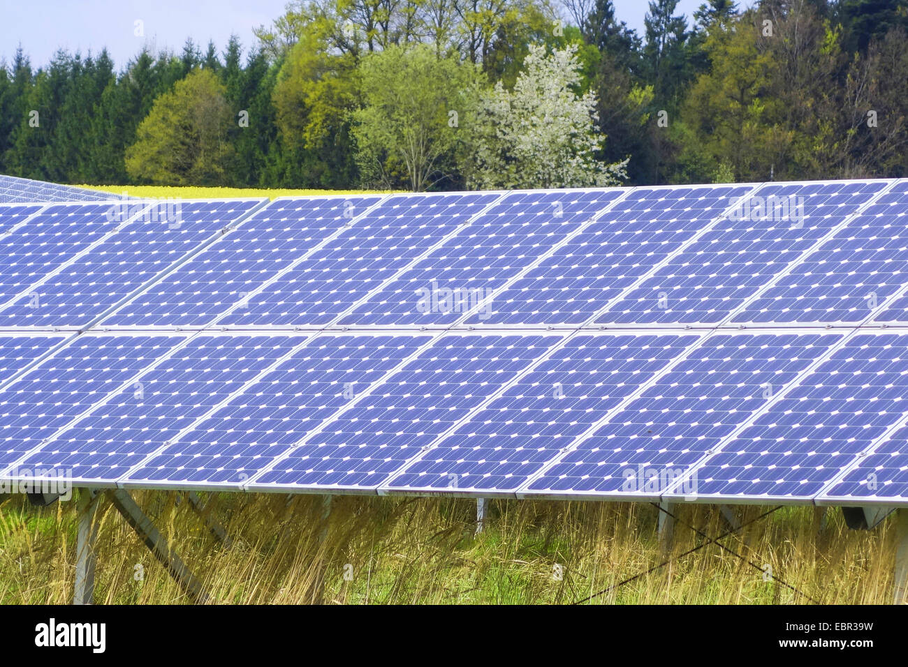 Solarkraftwerk, Niederbayern, Niederbayern, Bayern, Deutschland Stockfoto