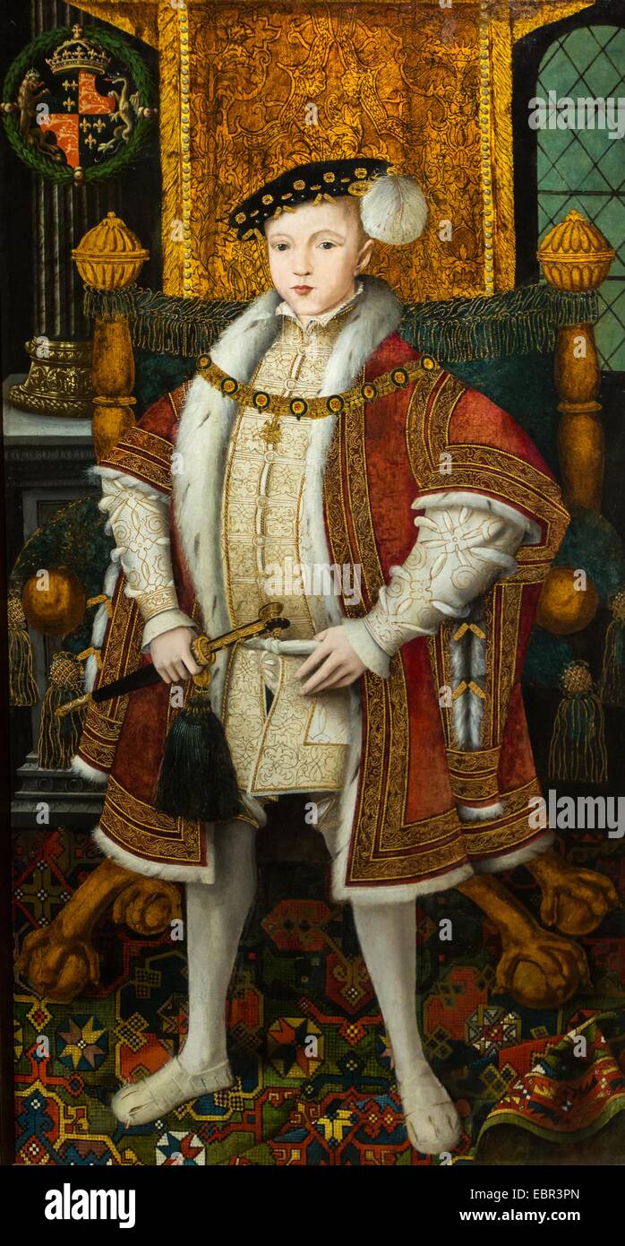 ActiveMuseum 0003623.jpg / König Edward VI., der Sohn von Heinrich VIII. und Jane Seymour, 1547 - Artiste Inconnu 22.01.2014 - / 16. Jahrhundert Sammlung / aktive Museum Stockfoto