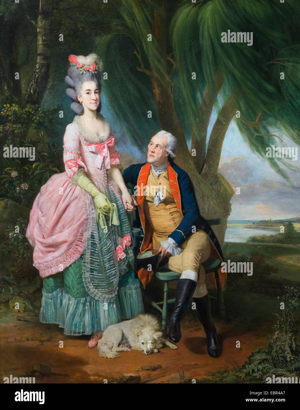 John Wilkes und seiner Tochter Mary, 1780 - Johann Zoffany Oil on Canvas 22.01.2014 - / 18. Jahrhundert Sammlung / aktive Museum Stockfoto John Wilkes und seiner Tochter Mary, 1780 - Johann Zoffany Oil on Canvas 22.01.2014 - / 18. Jahrhundert Sammlung / aktive Museum Stockfoto