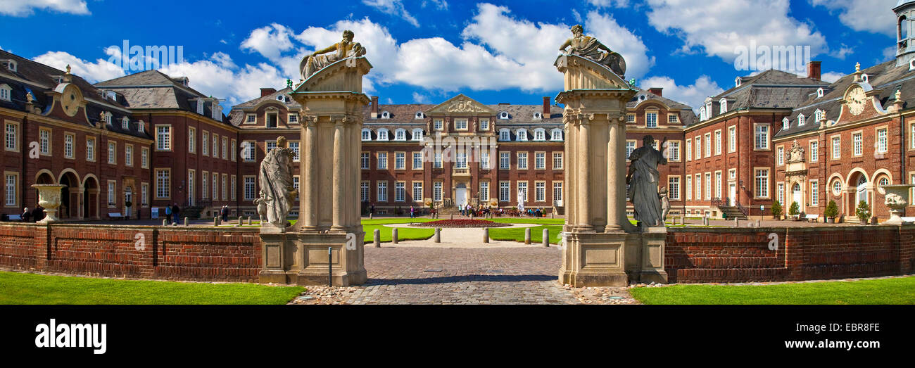 Schloss Nordkirchen mit Palast Garten, größte Schloss auf einem See von Westfalen, Deutschland, Nordrhein-Westfalen, Nordkirchen Stockfoto